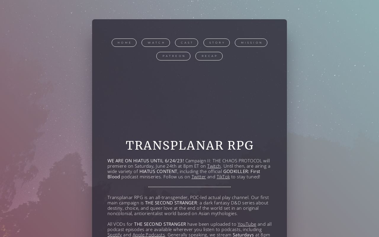 Transplanar RPG